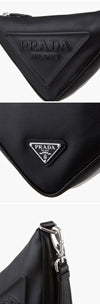 Prada Grace Lux Triangle Embossed Logo Pouch Bag 1NE039 2BYA F0002 144765213 [P]