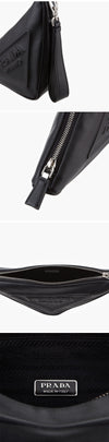 Prada Grace Lux Triangle Embossed Logo Pouch Bag 1NE039 2BYA F0002 144765213 [P]