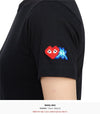 Comme Des Garcons X Invader Double Patch Women's Short Sleeve T-Shirt AZ T327 051 1 132352995 [P]