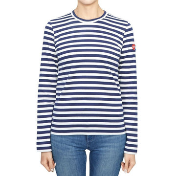 COMME DES GARCONS Invader Double-Waffle Streifen Damen Langarmshirt AZ T331 051 1 132353021