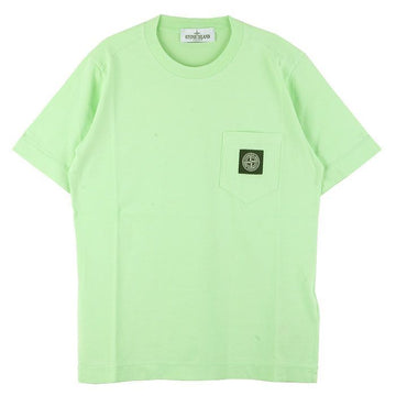 Stone Island Teenager Patch Pocket T-Shirt Lime Green 761620347 V0051 32233182