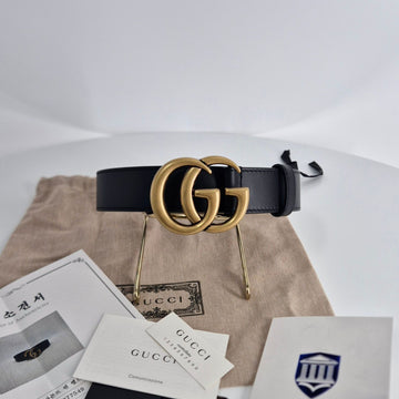 GUCCI GGマーモントベルト ブラック (414516) 132359973