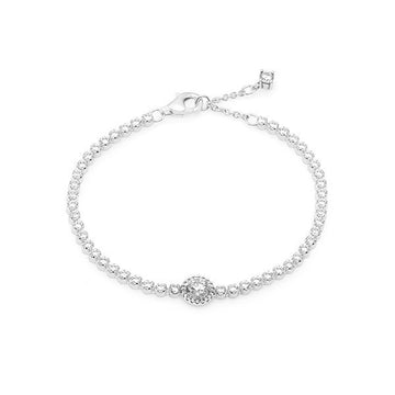 PANDORA Sparkling Halo Tennis Silber Armband 599416C01 33492919