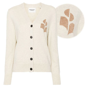 ISABEL MARANT V-Ausschnitt Cardigan in Hellbraun 159665802 [P]