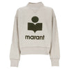 ISABEL MARANT ベルベットロゴスウェットシャツエクリュのマントゥマン 161407826 [P]