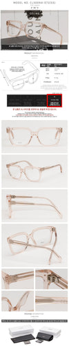 Celine Eyewear Frame CL50094I 072 Transparent Beige Square Horn 101621255 [P]
