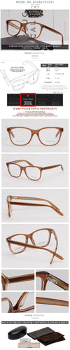 BOTTEGA VENETA Brillenfassung BV244 F2I Luxus Hornrahmen Braun Transparent Quadrat 87188746 [P]