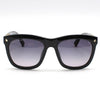 DSQUARED2 Schwarze hornförmige Sonnenbrille mit goldenen Details 132363962 [P]