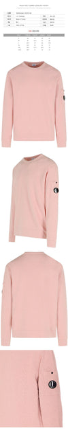 CP Company CP 25SS Lens Patch Crewneck Sweatshirt Pink 18CMSS266A 110337O 520 132384602 [P]