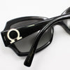 Salvatore Ferragamo Black Horn Gancho Sunglasses 132409820 [P]