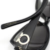 Salvatore Ferragamo Black Horn Gancho Sunglasses 132409820 [P]