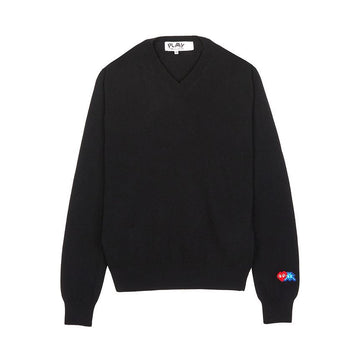 COMME DES GARCONS インベイダー ダブルワッペン ニット AZ N086 051 1 132412416