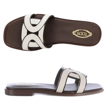 TODS Kettenflache Sandalen Weiß XXW70K0GU70 MID B015 156165145