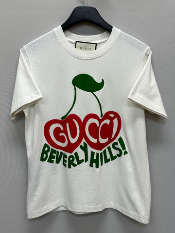 GUCCI チェリープリント半袖Tシャツ (66) 132434745