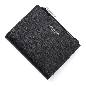 Saint Laurent Small Flap Wallet in Leather Card Holder 575789 BTY0N 1000 132436186