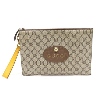 Gucci GG Supreme Canvas Neo Vintage Strap Pouch Clutch 473956 132488064