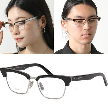 CELINE CL50026U 016 Brille Unisex mit halbrundem Rahmen 60995925