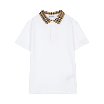 BURBERRY Kinder Karierte Polo T-Shirt 14Y 8105571 132505506
