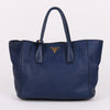 Prada Vitello Blue Large Tote and Shoulder Bag BN2694 132553201 [P]