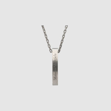 MAISON MARGIELA Logo Ring Halskette Palladium Matt 132575877