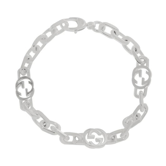 GUCCI インターロッキング G シルバー ブレスレット / YBA620798002 (620798) 58516899