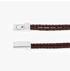SALVATORE FERRAGAMO Doppelt geflochtenes kleines Armband aus braunem Leder 145682875 [P]
