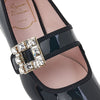 ROGER VIVIER Strass Schnalle Flachschuhe 132697591 [P]