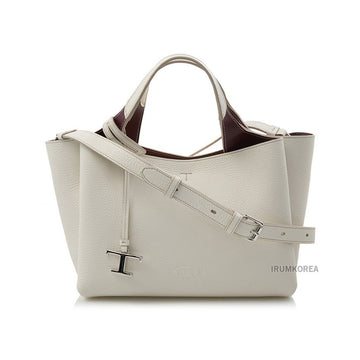 Tods Textured Logo Tote Bag 132698043