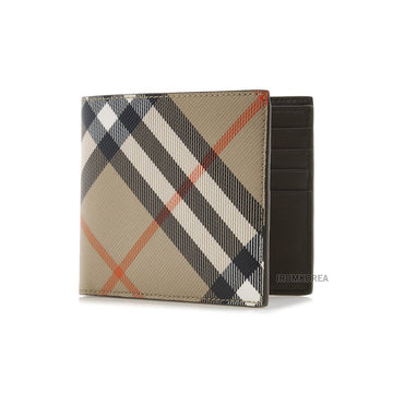 Burberry MS REG CC BIN A2021 SS25 Men's Check Bifold Wallet A2021 132698355