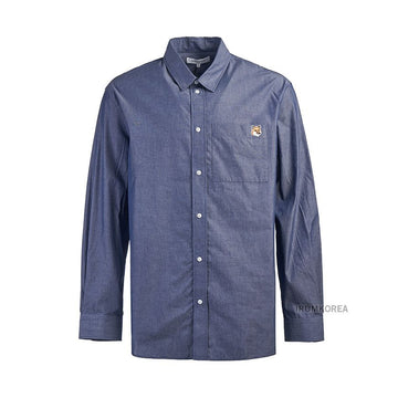 MAISON KITSUNE P470 SS25 Herren Fox Head Casual Shirt A00432WC5043 132698780