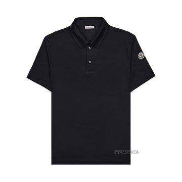 MONCLER Polo-T-Shirt mit Logo-Patch 132698994