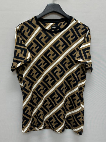 FENDI FF-Logo Seiten T-Shirt 66 132716380
