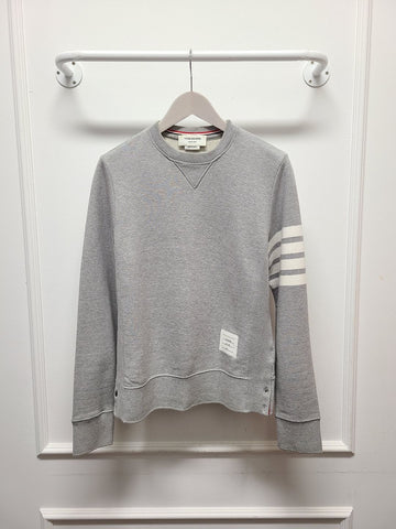 Thom Browne Grey Striped Classic Sweatshirt 132718472
