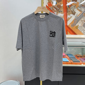 HERMES Hemd mit kurzen Ärmeln Grau 132719285