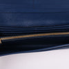 Prada Blue Saffiano Triangle Logo Long Wallet 1MH132 132810565 [P]