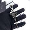 Prada Triangle Logo Metal Keyring Steel (2PM033) 132824292 [P]