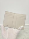DIOR ベージュ オブリーク グラフィティ バーティカル 2段 カードケース 132873823 [P]
