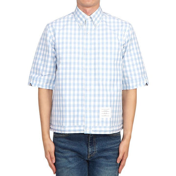 THOM BROWNE Herren Kurzarmhemd MWS257A F0166 480 57650761