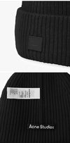 Acne Studios Face Logo Small Patch Beanie Black (900) C40270 144730577 [P]