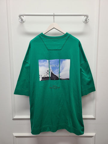 JUUN.J Apfelgrün Grafikdruck Über Kurzarm T-Shirt 132956652