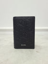 DIOR ブラックオブリークグラフィティバーティカル2段カード財布 132957860 [P]