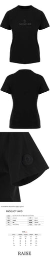 MONCLER Damen Logo T-Shirt Schwarz 8C000 05 829H8 999 55134287 [P]