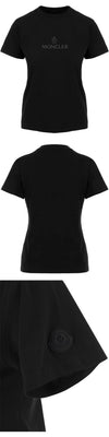MONCLER Damen Logo Patch T-Shirt Schwarz 8C000 05 829H8 999 47271968 [P]