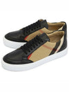 Burberry Check and Leather Sneakers 133027307 [P]