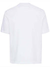AMI Heart Logo Chain Stitch Loopback Organic Cotton T-Shirt BFUTS005 726 100 133032348 [P]