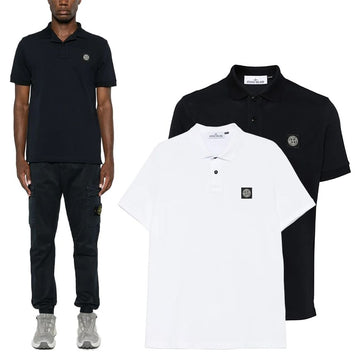 STONE ISLAND Logopatch Polo-Shirt (Navy) K1S1522002SC S0017/V1001 133032476