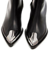 Alexander McQueen Metal Pointed Toe Ankle Boots 709986 WHSWD 1081 133032897 [P]