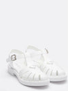 PRADA Gebrushtes Leder Fischer Sandalen 2X3084 055 F0009 133039200 [P]