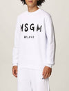 MSGM Langarm-T-Shirt mit gebürstetem Logo 2000MM511 200002 01 133039968 [P]