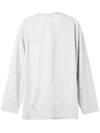MSGM Brushed Logo Print Long Sleeve T-Shirt 133039970 [P]